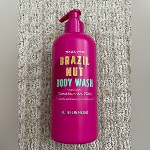 NEW Trader Joe's Brazil Nut Body Wash Coconut Oil & Shea Butter 16oz Pump Bottle